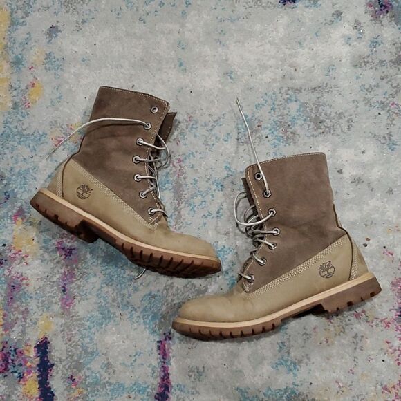 Timberland Boots in 2 Toned Brown Suede Size 7 - Picture 1 of 14